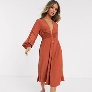 ASOS rust dress